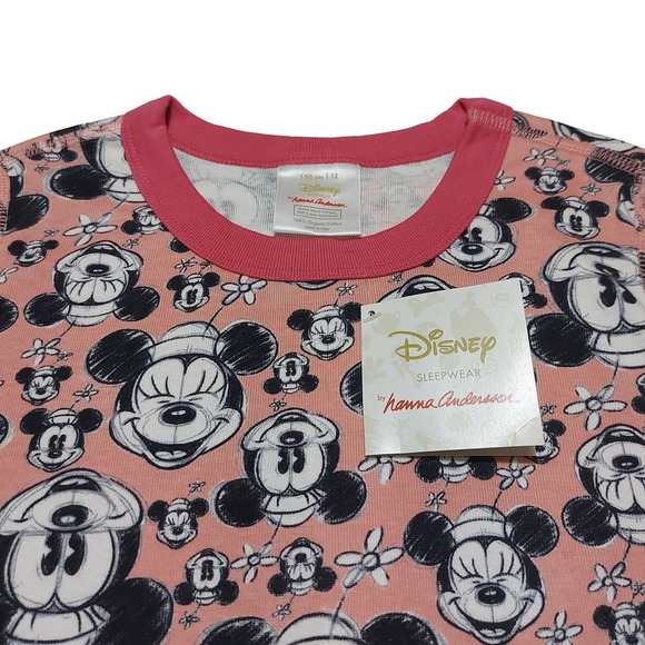 Hanna Andersson + Disney Minnie Mouse print long johns pajama set - Picture 4 of 11